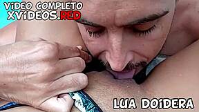 hubby licked my tight pussy poolside then fucked me on pool table party watching