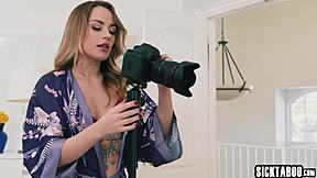 Horny anna claire clouds fucks wife after pussy licking?