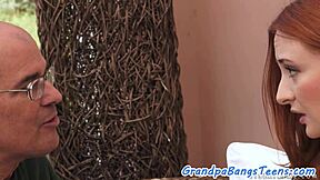GRANDPA JIZZES GINGER TEEN PUSSY MISSIONARY OLD YOUNG LOAD!