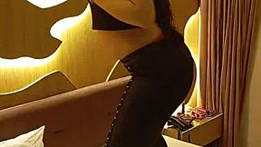 Slave drinks golden shower licks ass to feet