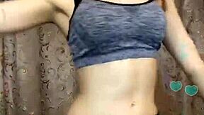 HOT INDIAN MODEL TEEN STRIPS FOR STEAMY SOLO!!