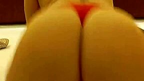 Slave drinks golden shower licks ass to feet