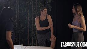 Milf Stepmom Joins Stepson Roommate Threesome Fuck