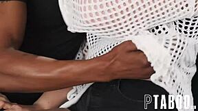 UP CLOSE BBC Isiah Maxwell POUNDS petite Sophia Burns' tight teen ass POV