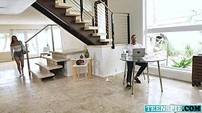 Kenzie Madison screams as cock creams her tight pussy