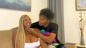 yo that big ebony stepsis needed sex therapy so she rode him missionary style