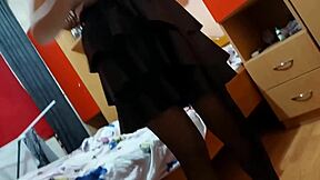 Nerdy college boy loses virginity to cute classmate in passionate classroom sex