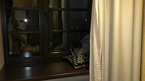 im spying on young big tits neighbor babe licking balls and taking huge cock