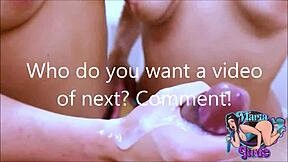 maria jade and carmen valentina swap cum after double blowjob kiss