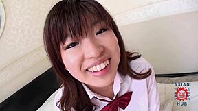 sexy asian teen sucking my cock playing hard huh?