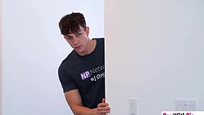 Lucky guy pounds two horny lesbians doggystyle cowgirl on hot double date