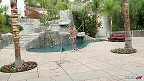 sexy cougar wife seduces young gardener for cheating fuck