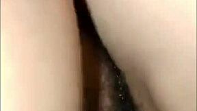 study buddy turns into wild indonesian pussy pounding ride??