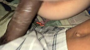 early morning pov sideways fuck creampie fills teen pussy with cum