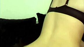 horny teen slut squirts on toys while stepdad's right next door pov webcam