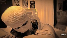 Gagging deepthroat blowjob chokes on monster cock with sloppy cum pov!