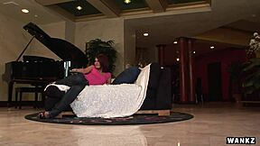 Dahlia Denyle Cheers Him Up with Rough Titty Sex!