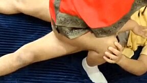 Oops, horny Indian teen fucks delivery boy outdoors deep