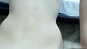 Ex-girlfriend bent over doggystyle creampie after clothes rip hard fuck