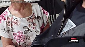 Mature Brazilian milf pays rent with quickie anal and blowjob