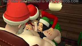 SOFEY AISAHAH RIDE BIG TITS OUTDOOR CHRISTMAS GROUP FUCK!