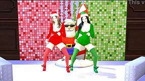 SOFEY AISAHAH RIDE BIG TITS OUTDOOR CHRISTMAS GROUP FUCK!