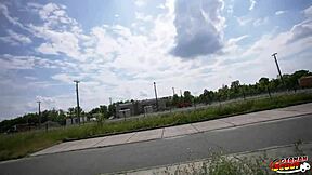 german scout grabs small tits pawg mary haze off street for jeans casting and sloppy monster cock ride