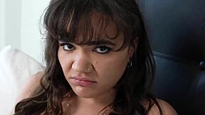 naudi nala's stepdad helps with her deepthroat needs