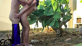 damn italian babe uh gets fucked so hard behind that cactus... dialoghi ita 😩🍑