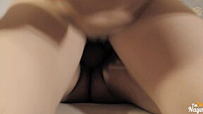 😏 waking stepdaughter with big cock pounding her tight shaved pussy close up moaning wildly 🔥🍑💦