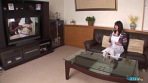 Cleaning house? Fuck her throat hard!