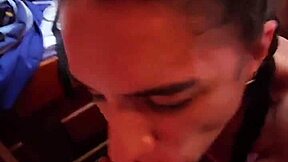 surprise outdoor fuck with skinny babe deepthroating monster cock!