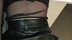 Ever wonder how lesbian stepdaughter handles her first huge cock?