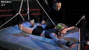 astrid faces bdsm punishment with spanking and garage humiliation for her bold curiosity