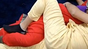 Oops, horny Indian teen fucks delivery boy outdoors deep