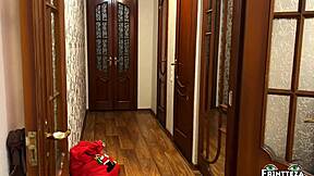 he fucks his hot stepmom missionary on the bed during christmas then licks her pussy before creampie orgasm