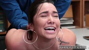 stepdad fucks petite 18+ teen thief in police uniform hardcore