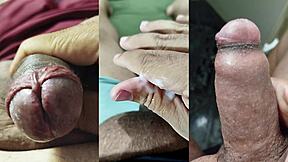 my tiny foreskin dick spurts watching ex-teen's juicy pussy and tits explode