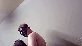 masked daddy bends petite teen slut over fucks doggystyle after blowjob umm
