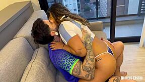 hot argentinian friend teases blows after game loss