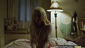 petite stepsis sucks stepbro's monster cock face fucked till she gags