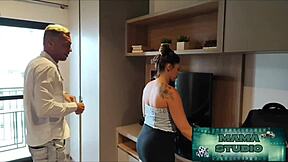 with brother away i fucked sister-in-law's tight ass at mama studio