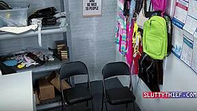 Two big booty college girls caught shoplifting get rough punishment