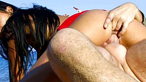 Lorena Sanchez Spreads Shaved Anus Outdoor for Toys