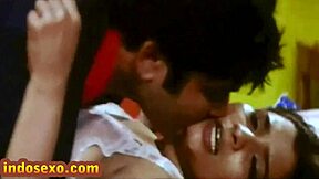 young guy licks honey off indian older woman's big tits