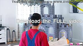 yo petite stepsisters wanna share your huge cock on halloween night?