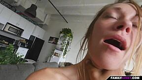 brunette teen caught fucking pov bathroom handjob