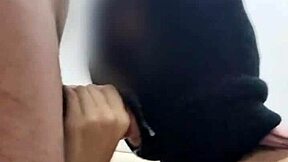 Girlfriend deepthroats then gets pussy pounded hard