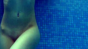 brunette big tits babe mia ferrari swims fucks underwater in pool shower