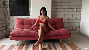 damn this cute 18yo latina loves rough anal on her first homemade vid!